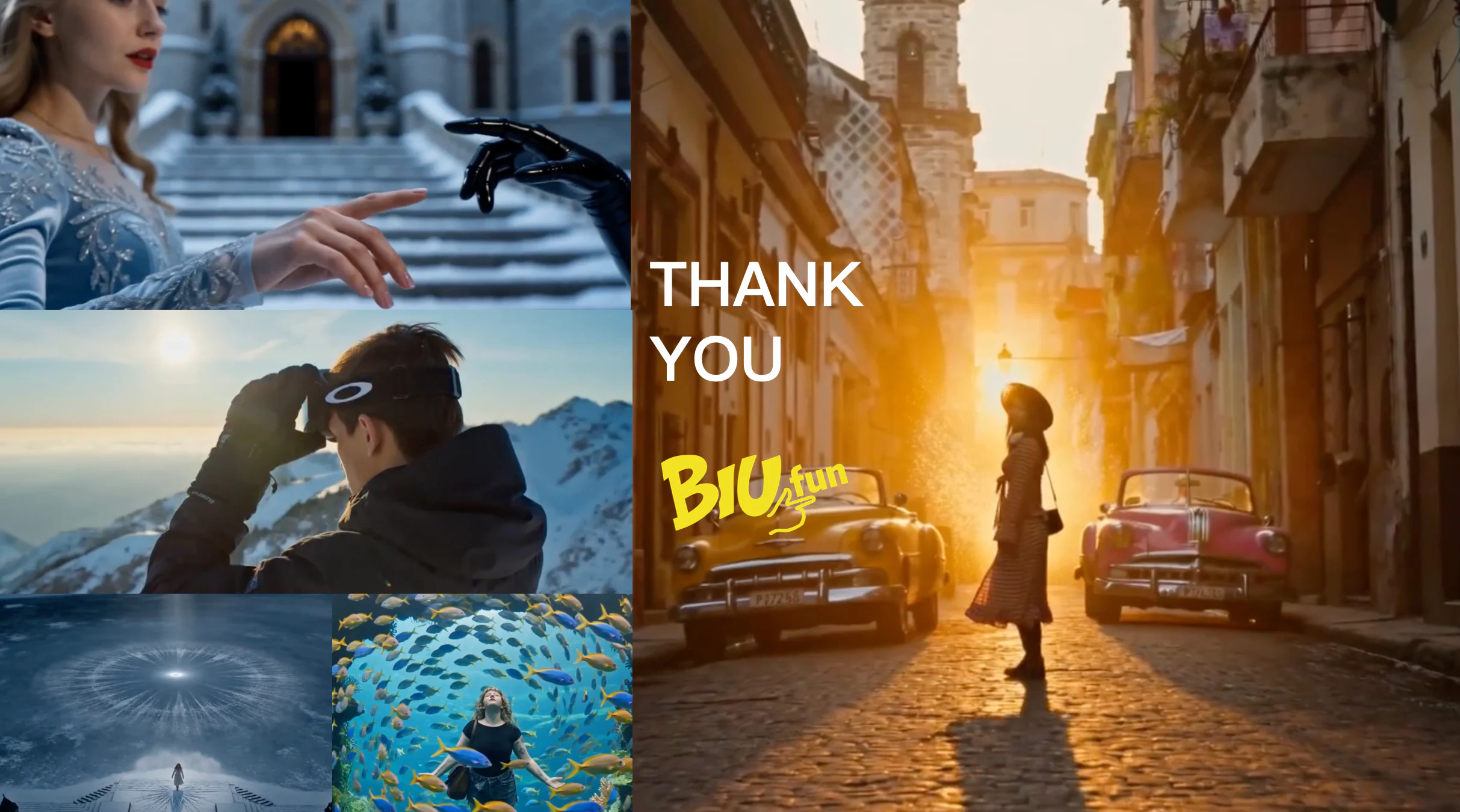 Biu.fun portfolio collage